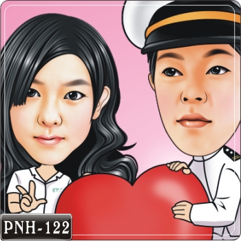 情侶人像Q版漫畫PNH-122